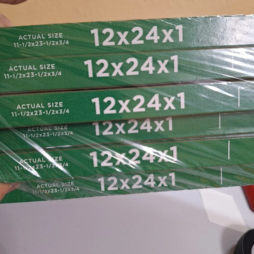 Filterbuy 12x24x1 MERV‎ 8 HVAC Furnace AC Air Filter 6 Pack New Home Replacement